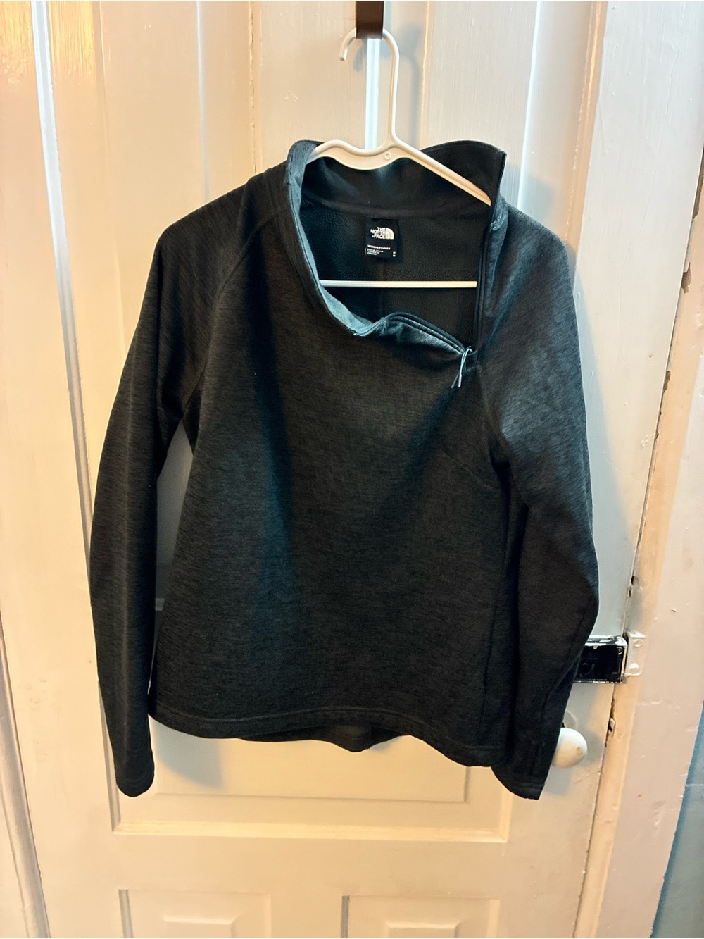 The North Face Women's Charcoal Asymmetrical Quarter-Zip Pullover